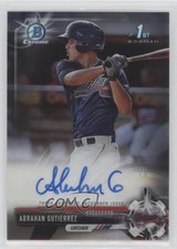 2017 Bowman Chrome Prospect Auto Abrahan Gutierrez #CPA-AG Auto sh7