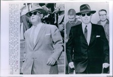 1964 Dave Beck Former President Teamsters Union Free Crime Wirephoto 8X10