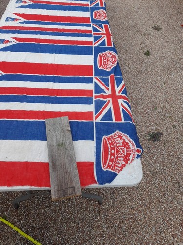 Vintage British Union Jack. Coronation Banner Woven - Picture 18 of 24