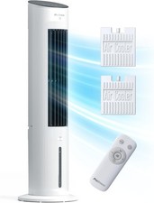 OmniAir 5L 4in1 Evaporative Air Cooler & Portable Tower Fan, 3 Fan Speeds, Remot