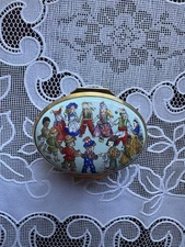 Halcyon Days Enamel Box Children of the New Millennium 2000 Limited Ed. #6771