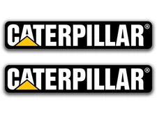 2x Caterpillar Logo Die Cut Laminated Vinyl Decal Sticker Choose Sizes racing