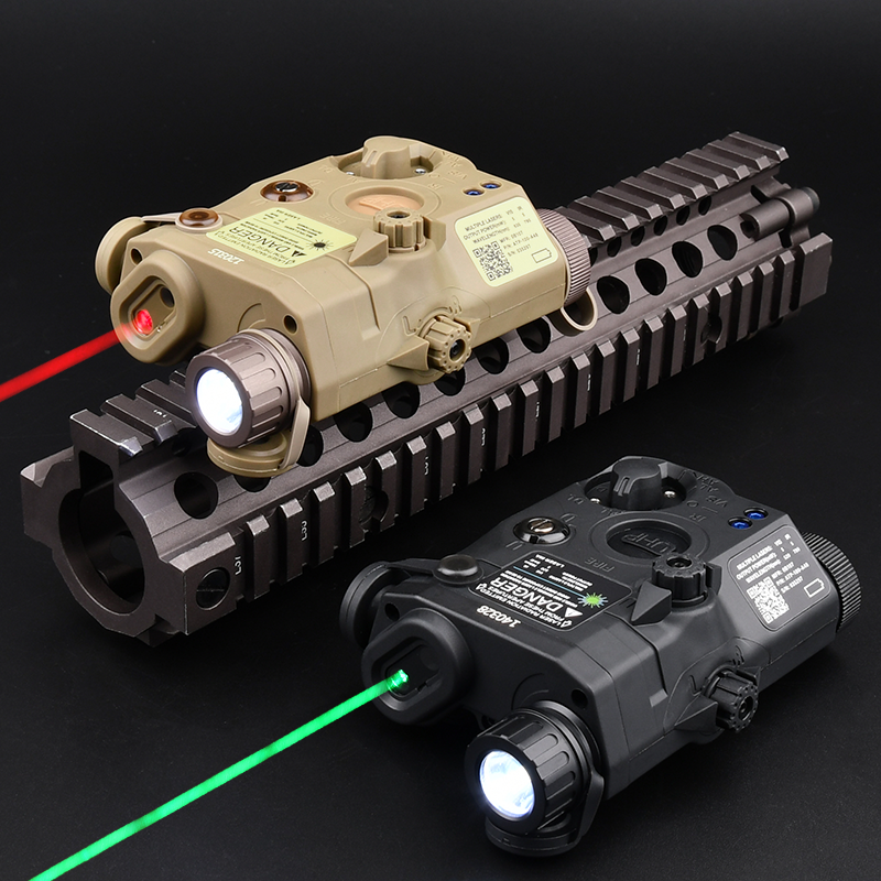 Tactical PEQ15 Red Green Blue Laser ir fill Light White Flashlight
