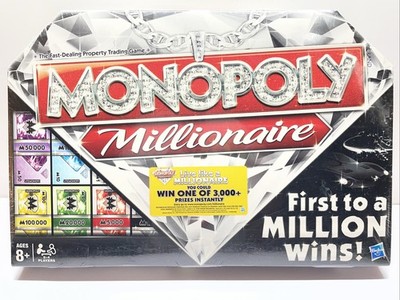 Monopoly Millionaire Board Game Hasbro Family Game Night - New Sealed!