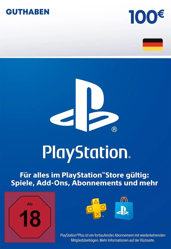 PSN 100 [DE] (KEY per Chat) (Abholung) 