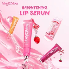 Glad2Glow Brightening Lip Serum 3in1 Color Hydrating Glossy Lips Non-Sticky (7g)