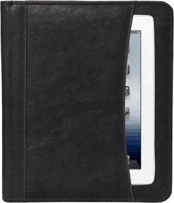 Leather Business Portfolio Padfolio Document Organizer with Writing Pad Resume
