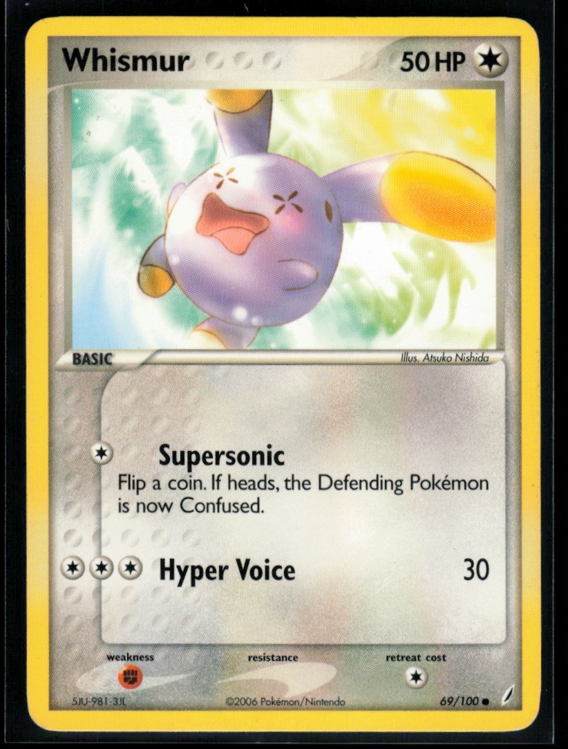 2006 EX - Crystal Guardians Whismur #69 Non Holo Pokemon Card
