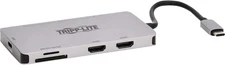 TRIPP-LITE USB-C Dual 4KHDMI Dock 100W PD 3.0 Card Reader 3x USB 3.0 Adapter NEW