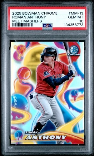 2025 Bowman Chrome - Melt Mashers Roman Anthony #MM-13 (RC) PSA 10 Pop 7 🔥📈