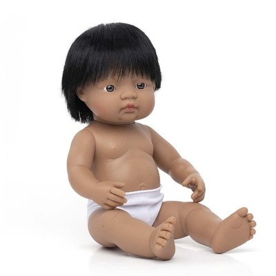 Miniland Doll 15'' Hispanic Boy Polybag  Made in Spain, Anatomically Correct,...