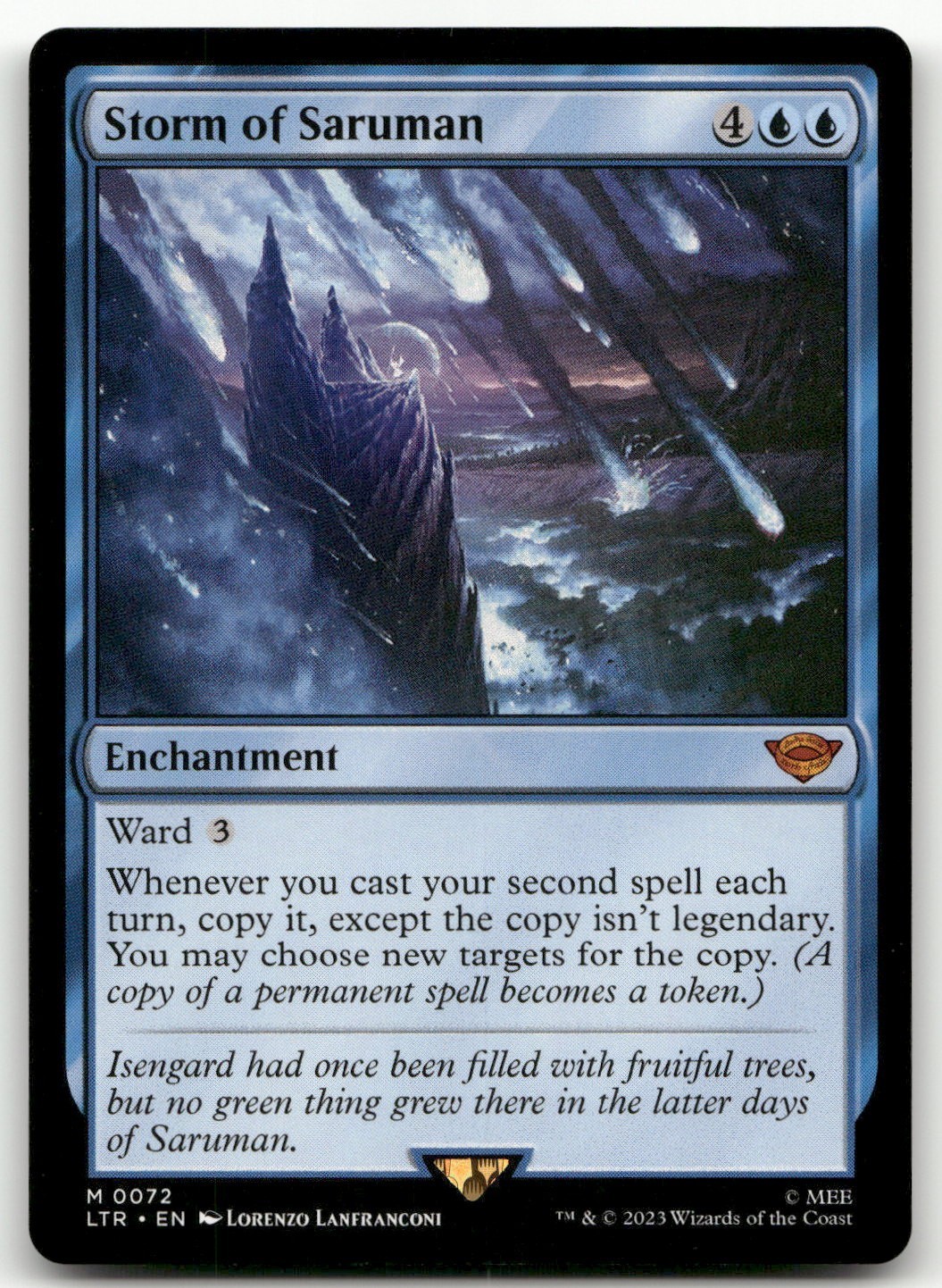 Storm of Saruman #72 (NM) Lord of the Rings LTR Magic MTG