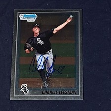 Charlie Leesman Signed 2010 Bowman Chrome Prospects Card #BCP54 White Sox