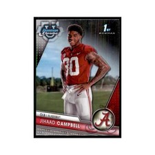 Jihaad Campbell 2023 Bowman University Chrome #86 Alabama Crimson Tide NM