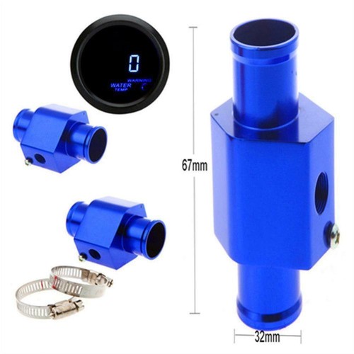 UK 32MM Car Water Temperature Temp Sensor Gauge Radiator Hose Joint Pipe Adapter - Picture 6 of 10