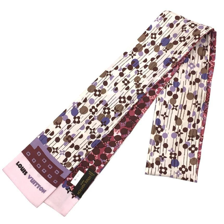 Authentic LOUIS VUITTON Bandeau Tie Scarf Monogram 402470 Tie 