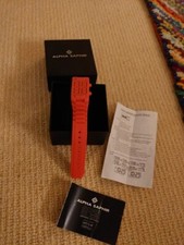 Alpha Saphir LED 3atm Red designer sport watch 374g