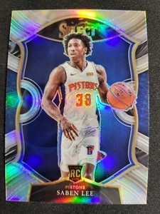 2020-21 Select Saben Lee RC SILVER PRIZM Card #97 Pistons