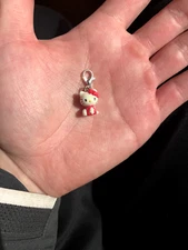 Sanrio Hello Kitty Pearl Finish Micro Charm Zip Pull