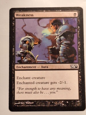Weakness - Magic 2010 Core Set M10 Magic the Gathering MTG Nice!