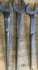 3  Armstrong/Klein/Urrea offset Open End spud wrenches USA MFG.