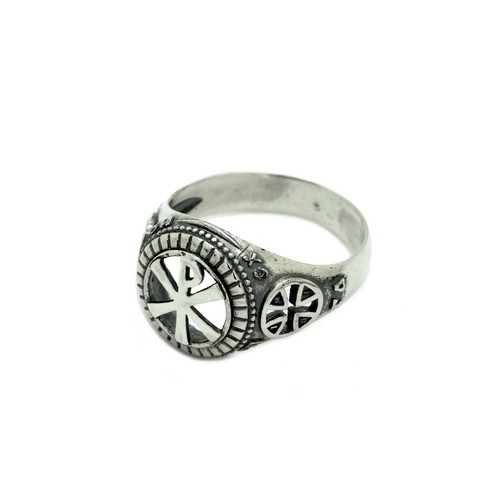 Chi Rho Symbol Jesus Christus Herren Ring Silber 925 - Bild 3 von 7