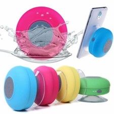 Waterproof Bluetooth Wireless Speaker Handsfree Music Mic Suction Car Shower