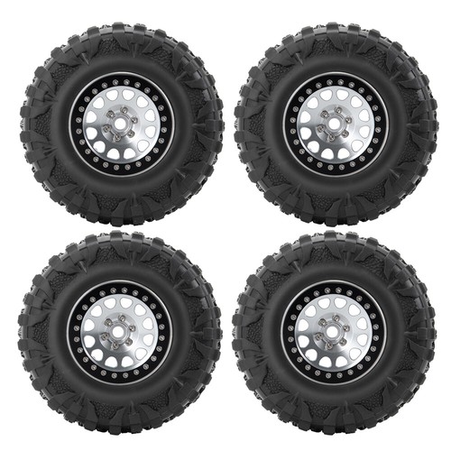 Cerchio e pneumatici mozzo ruote in lega 2,2"" per auto cingolata rock RC assiale SCX10 - Foto 19 di 67