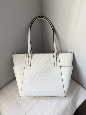 NWT MICHAEL KORS CHARLOTTE TOP ZIP SHOULDER TOTE BAG HANDBAG MK