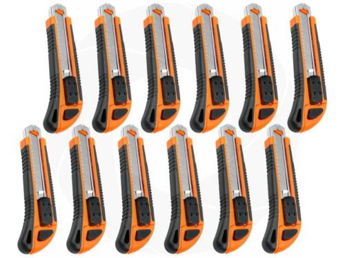 Lot of 12Pieces Snap-Off Razor Blade Box Cutter Shippers Carpenter Utility Knife