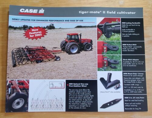 Case International Tiger-Mate II Field Cultivator Flyer Mailer Specifications