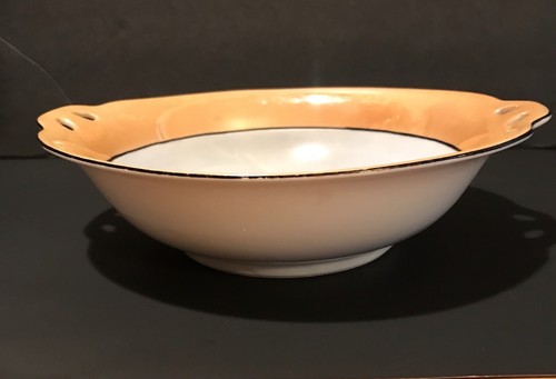 Vintage Noritake Luster Bowl Hand Painted With Handles - Picture 6 of 9