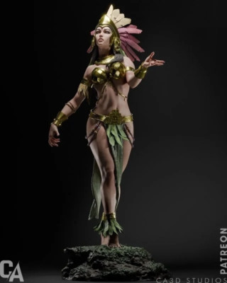 Civilization Aztec Goddess Resin Figure