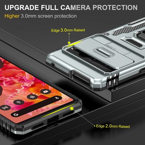 Funda con soporte de anillo a prueba de golpes para Google Pixel 8 7A 7 Pro + Protector de pantalla - Imagen 22 de 61