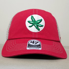 Ohio State Buckeyes Leaf Hat '47 Clean Up Red Trawler Mesh Snap Back Cap New