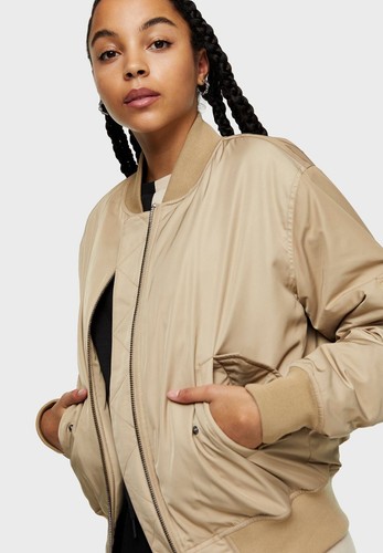 TOPSHOP Oversized Bomber Jacket in 