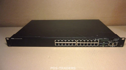 Dell Powerconnect 3524 24x port 10/100 + 2x SFP Ports Managed Switch + RACK EARS