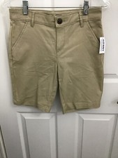 Old Navy Boy's Beige Berumda Stretch Shorts 14 NWT