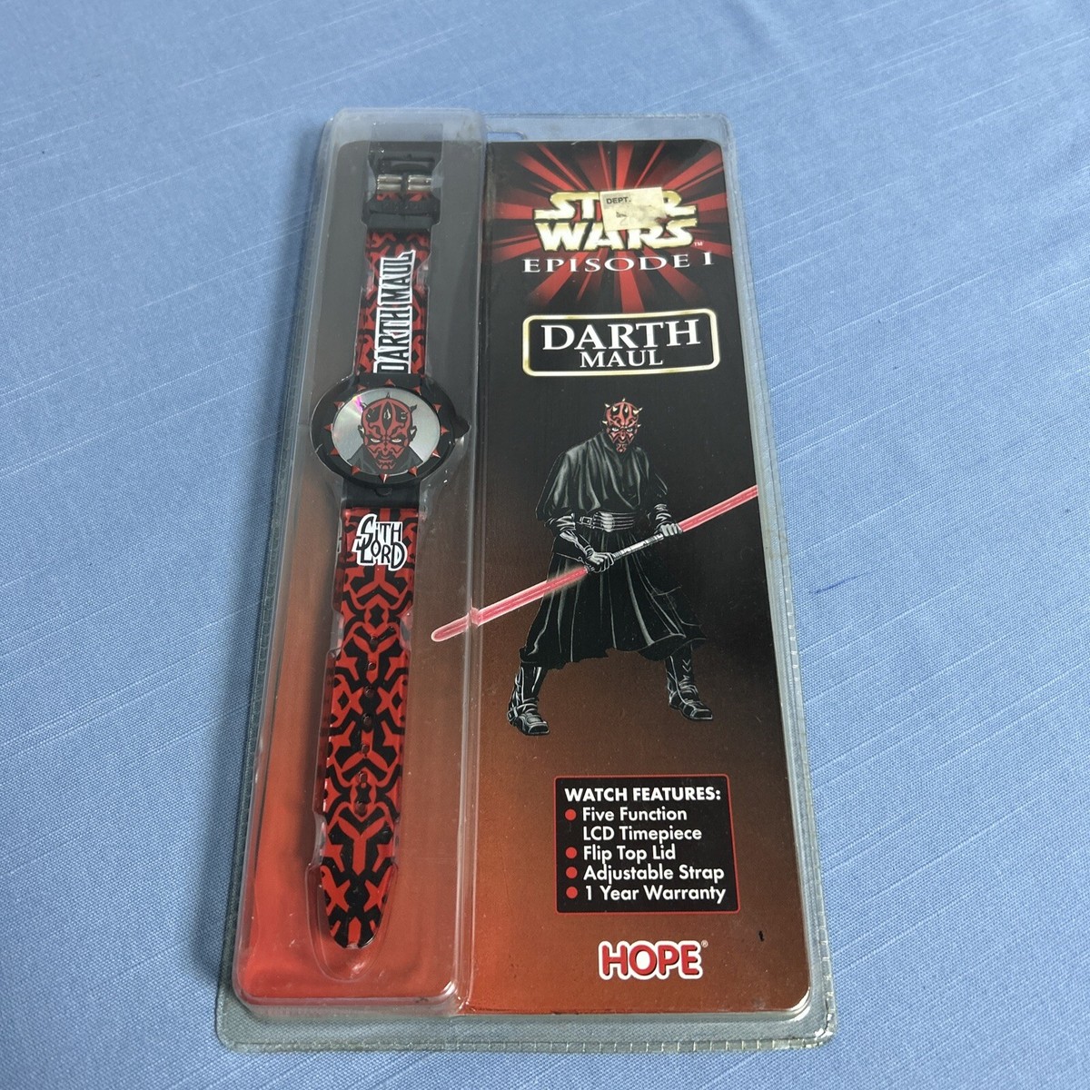 Star Wars Episode 1 Darth Maul Flip Top LCD Watch Hope Brand Star Wars Episode 1 Darth Maul Flip Top LCD Watch Hope Brand