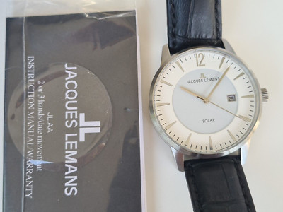 Jacques Lemans SOLARUHR Herrenuhr Herren  Dresswatch Ref.: 11-1153-1