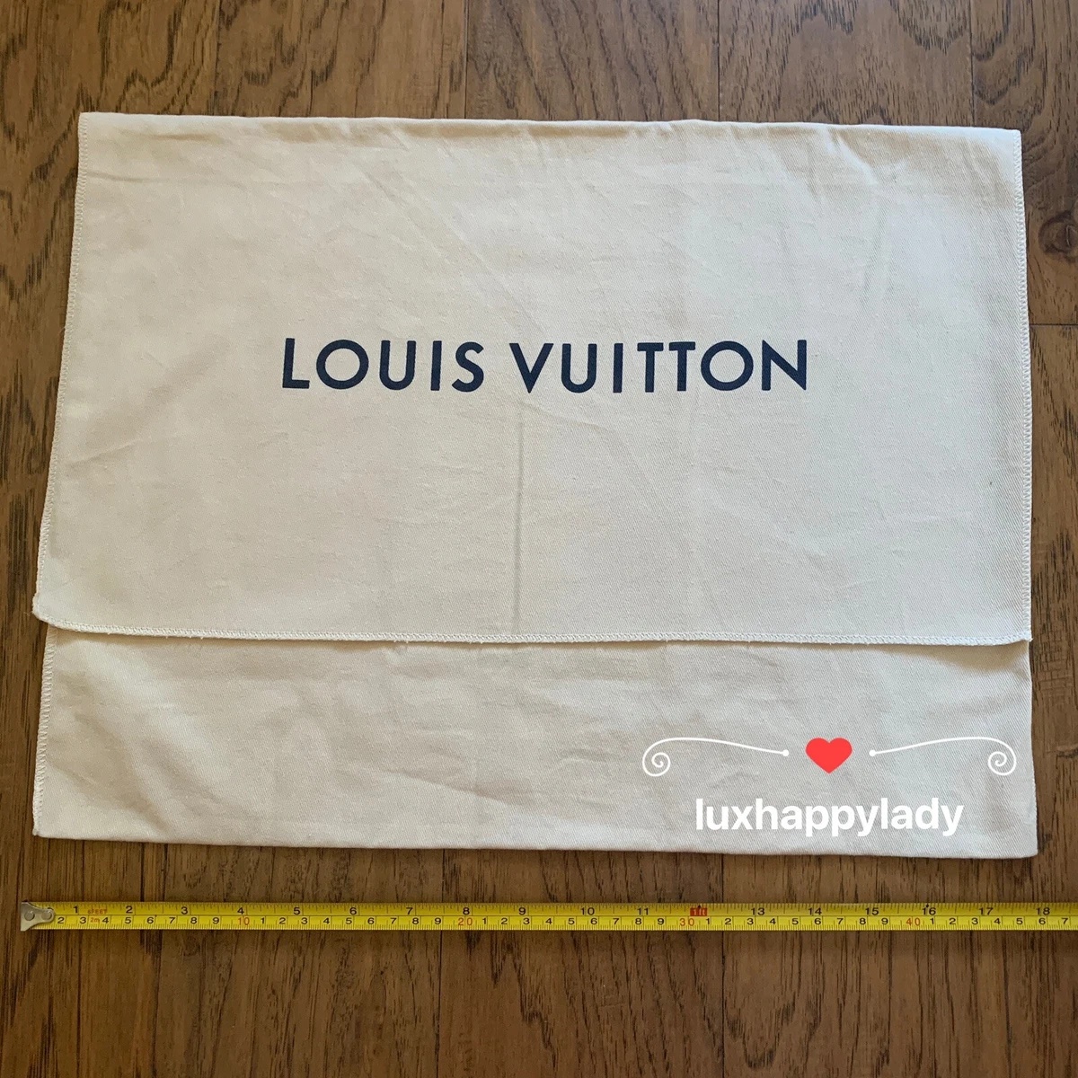 🔥NEW AUTH Louis Vuitton Large Foldover Neverfull MM/GM Gift Dust Bag  18”x14”