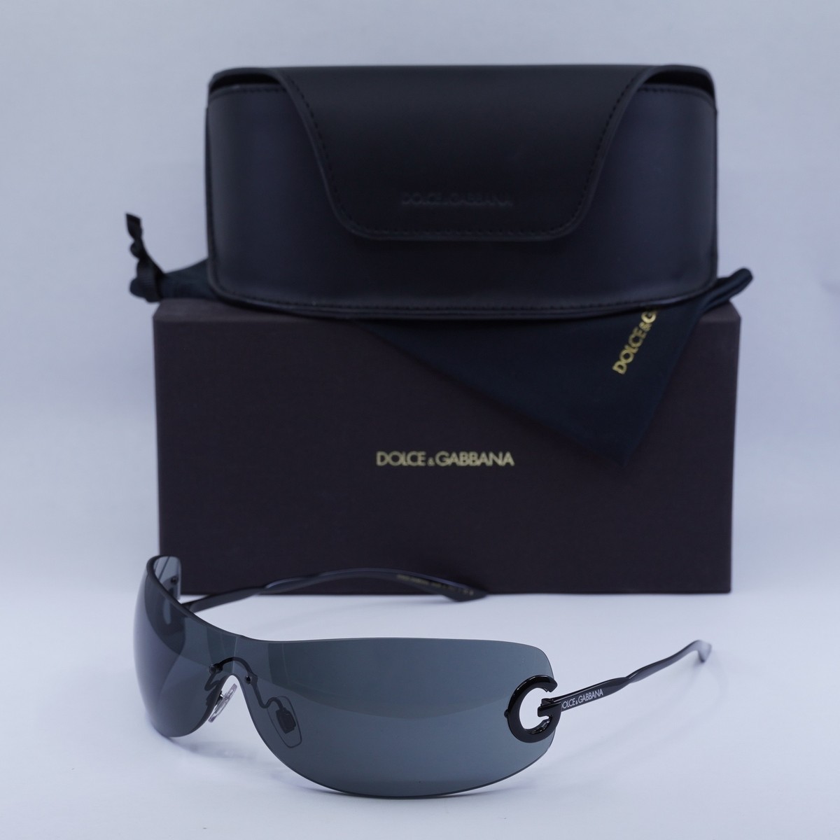 DOLCE & GABBANA DG2308 01/87 Black/Dark Grey 141--125 Sunglasses