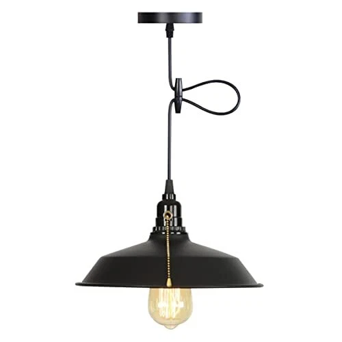 Pendant Light Fixture Pull Chain Switch Hanging Light Industrial