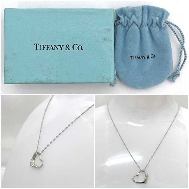 Tiffany Open Heart Necklace ec-22789 Silver Elsa Peretti New