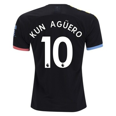 Puma 2019-20 Manchester City Away Kun Aguero 10 Jersey ...