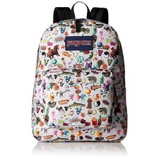 JanSport Superbreak Backpack Limit Edition Multi Stickers