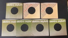 Lot of 7 Elektra / Asylum Record Company 7" 45 RPM Sleeves