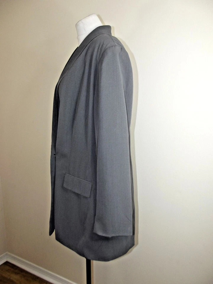 Chaqueta Blazer Jessica London Mujer - Talla Grande 26 Alta - Gris Ligera Foto 4 de 4