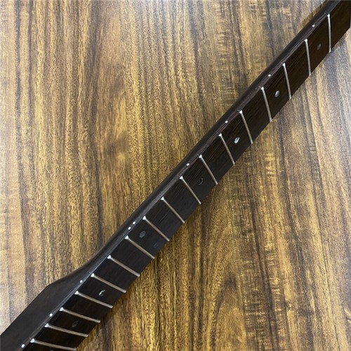 E-Gitarrenhals Ersatz 22 Bund Wenge Holz Abalone Inlay Satin Finish - Bild 5 von 10