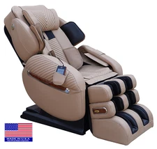 Luraco i9 Max Split L-Track EZ-Entry Heated Zero-G Medical Massage Chair Cream